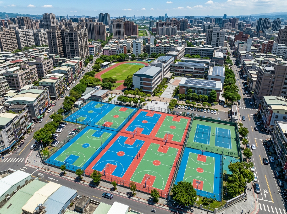 安阳市全塑型塑胶跑道硅PU篮球场 - 排名