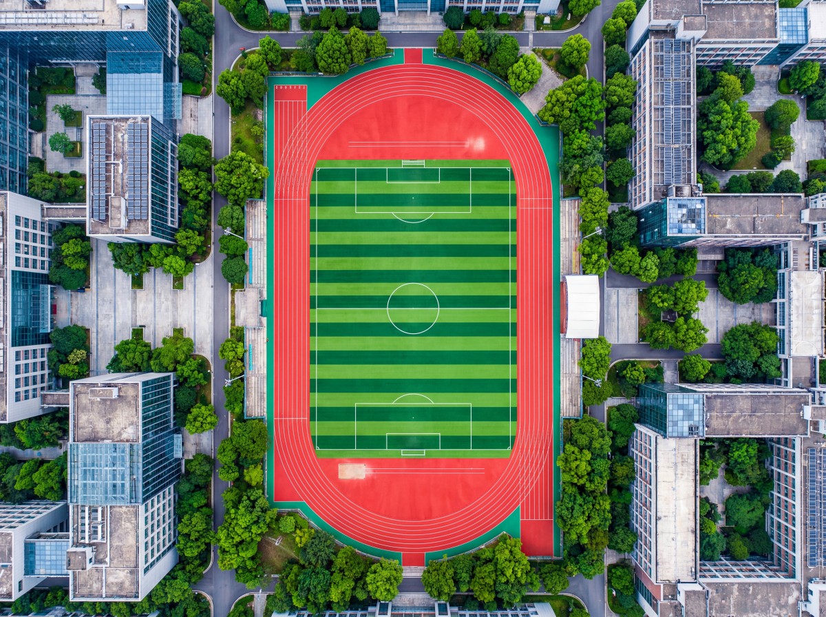 安阳市塑胶颗粒硅PU篮球场 - 方案